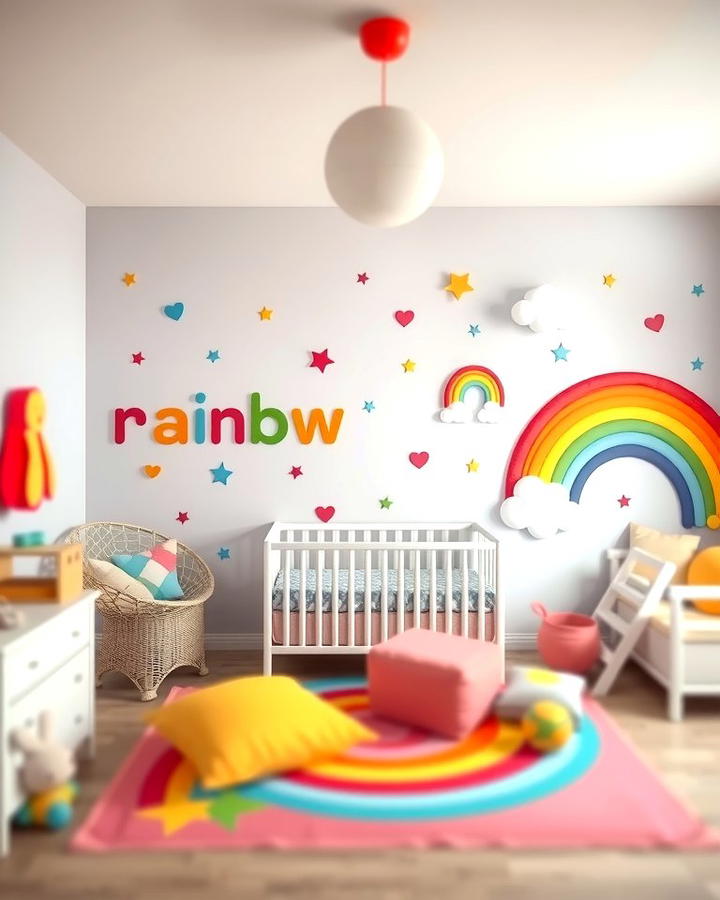 Rainbow Themed Nursery - 25 Whimsical Nursery Ideas