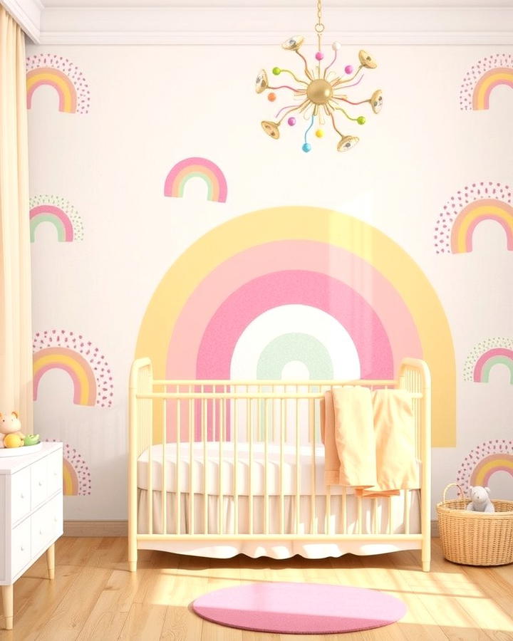 Rainbow Themed Wallpaper - 25 Rainbow Nursery Ideas