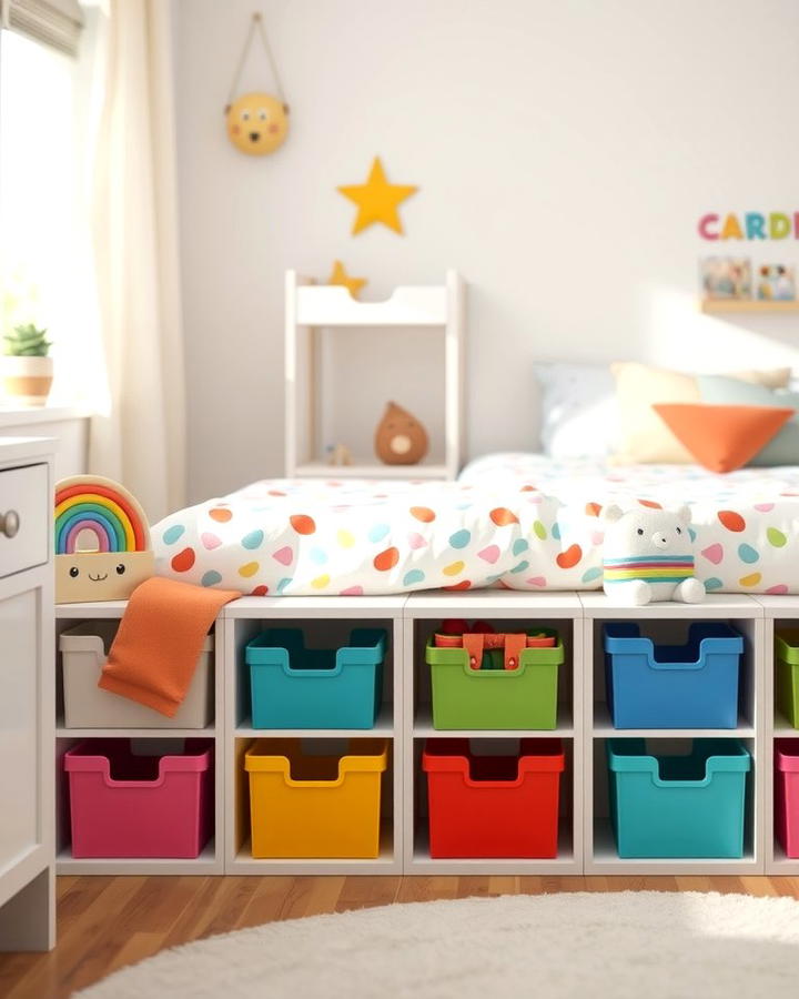 Rainbow Toy Storage - 25 Rainbow Nursery Ideas