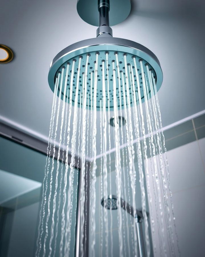 Rainfall Showerheads for Luxury - 25 Small Bathroom Walk-in Shower Ideas