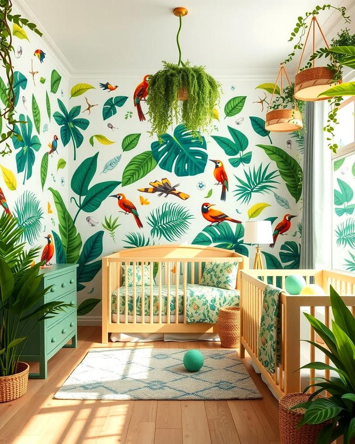 Rainforest Retreat - 30 Nature Themed Nursery Ideas