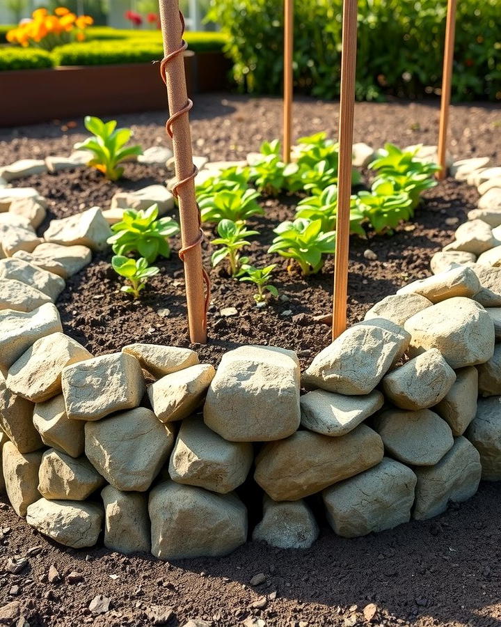 Raised Bed Edging - 25 River Rock Edging Ideas