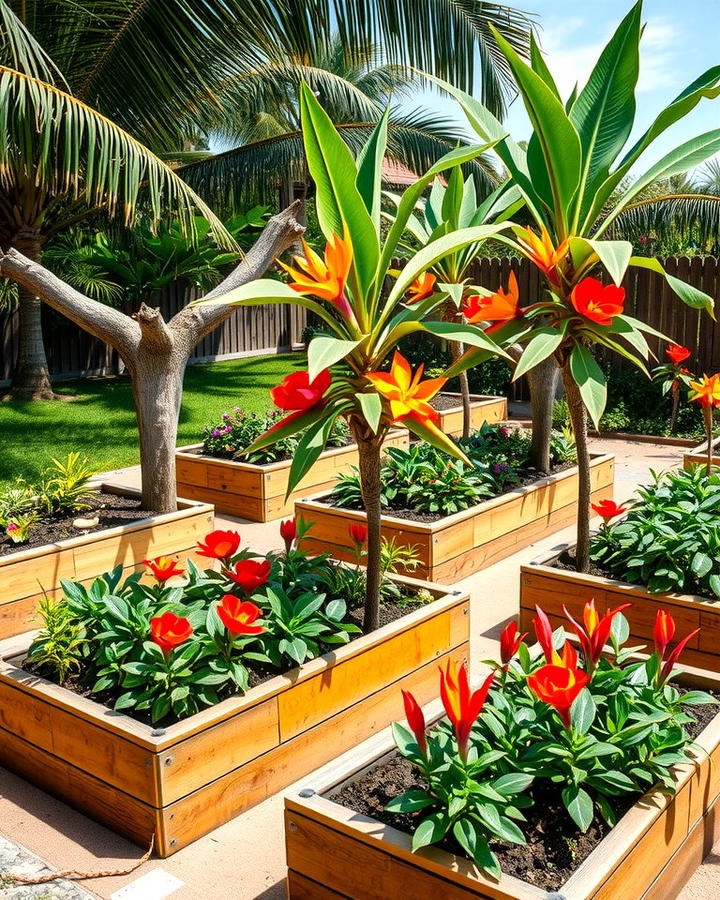 Raised Garden Beds - 25 Tropical Garden Ideas