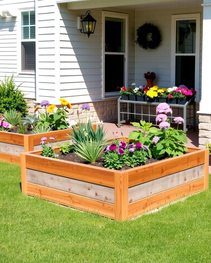 Raised Garden Beds - 30 Small Front Yard Landscaping Ideas