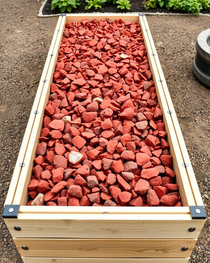 Raised Garden Beds - 25 Red Lava Rock Landscaping Ideas