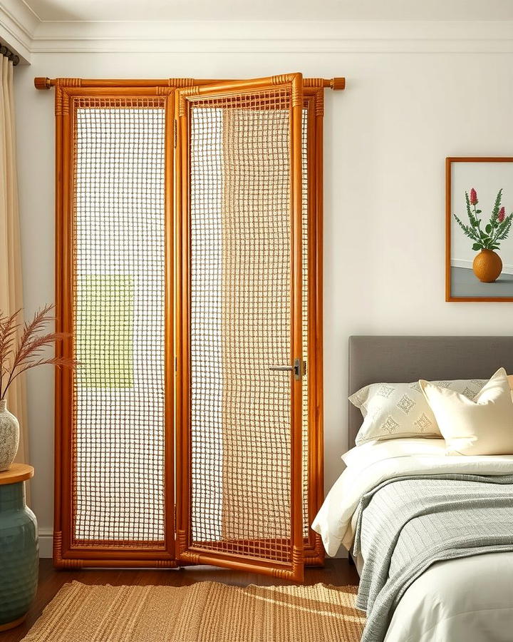 Rattan Room Dividers for Privacy and Style - 25 rattan bedroom furniture ideas