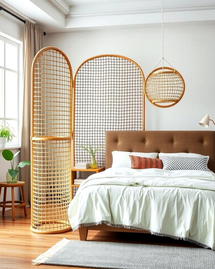 Rattan Room Dividers for Privacy - 25 rattan bedroom furniture ideas