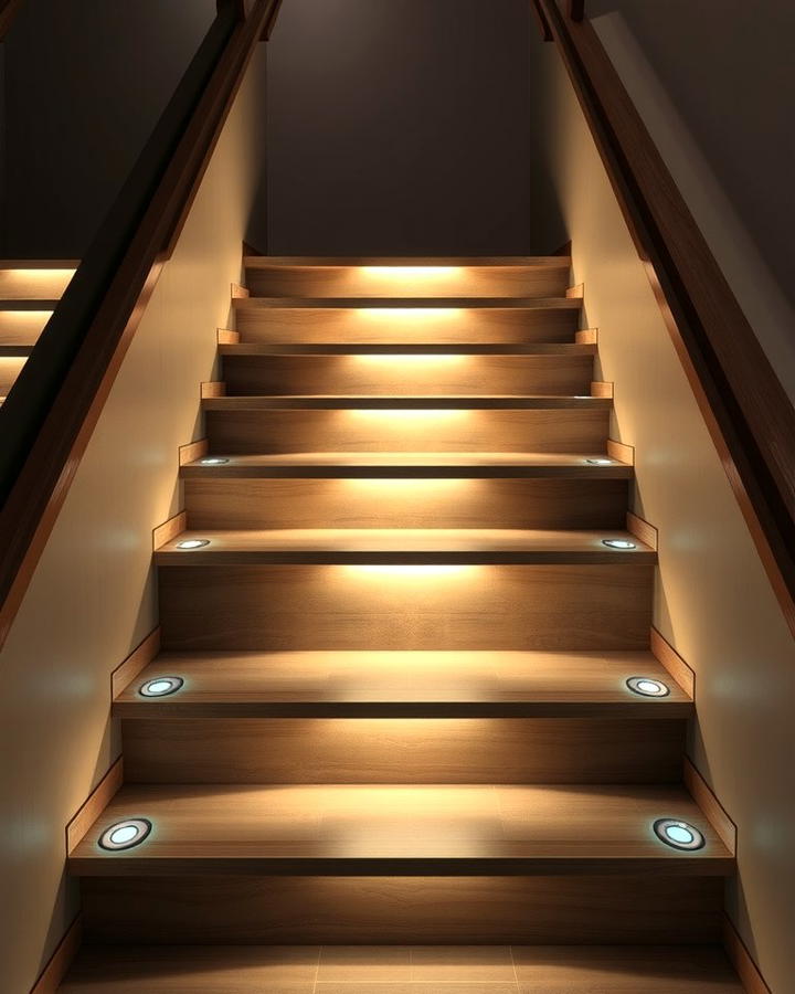 Recessed Step Lights - 25 Staircase Lighting Ideas