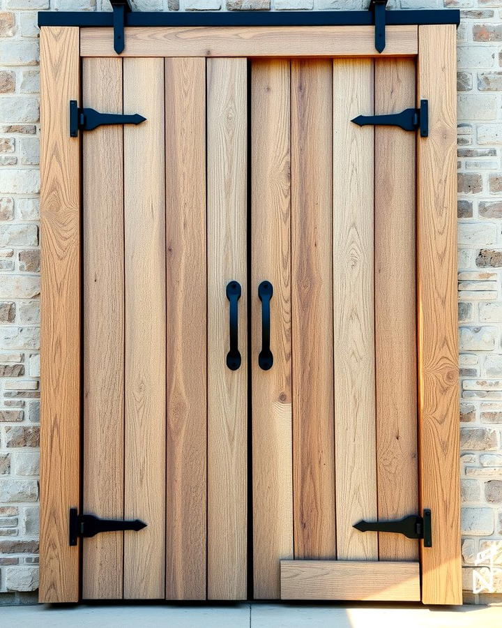 Reclaimed Barnwood Doors - 25 Rustic Front Door Ideas