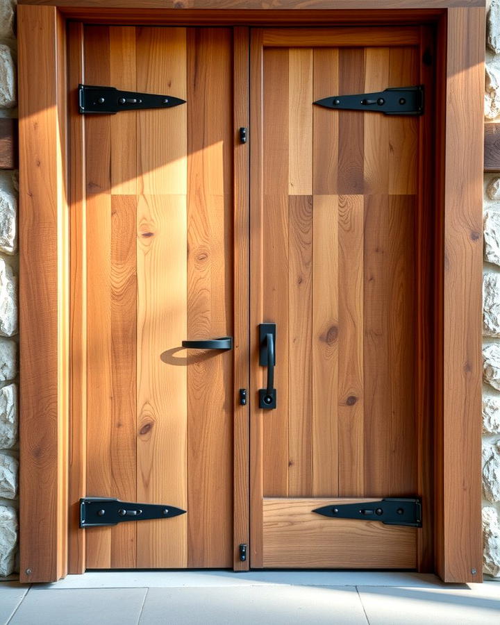 Reclaimed Wood Front Door - 25 Rustic Front Door Ideas