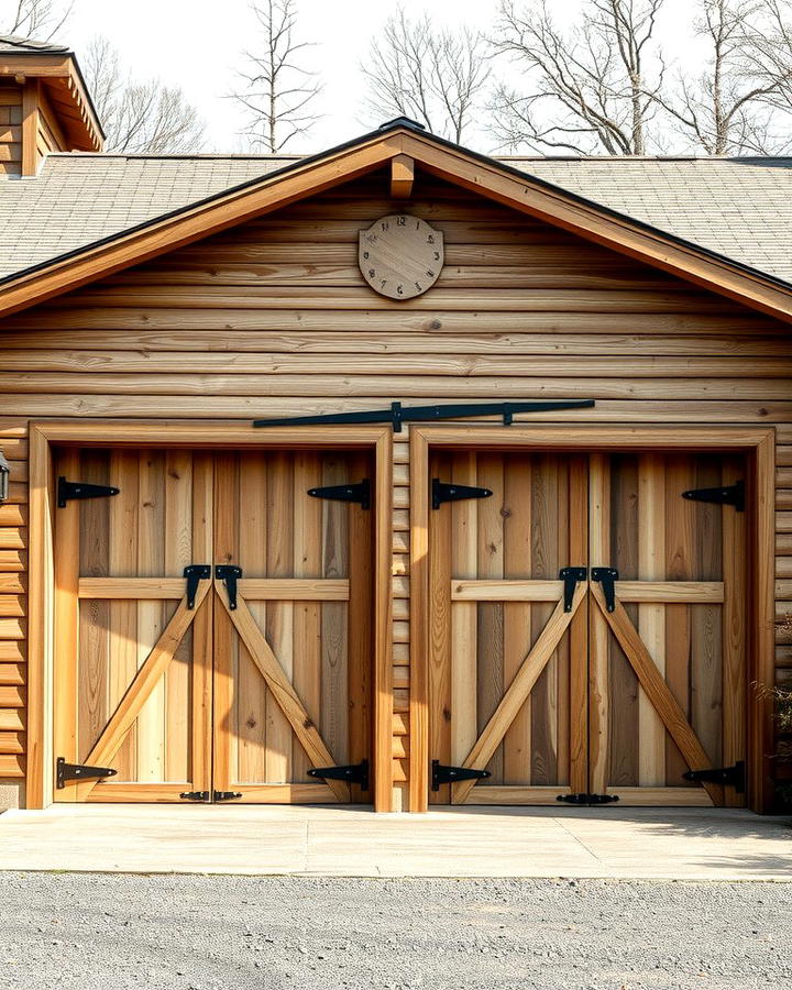 Reclaimed Wood Garage Doors - 25 Rustic Garage Ideas