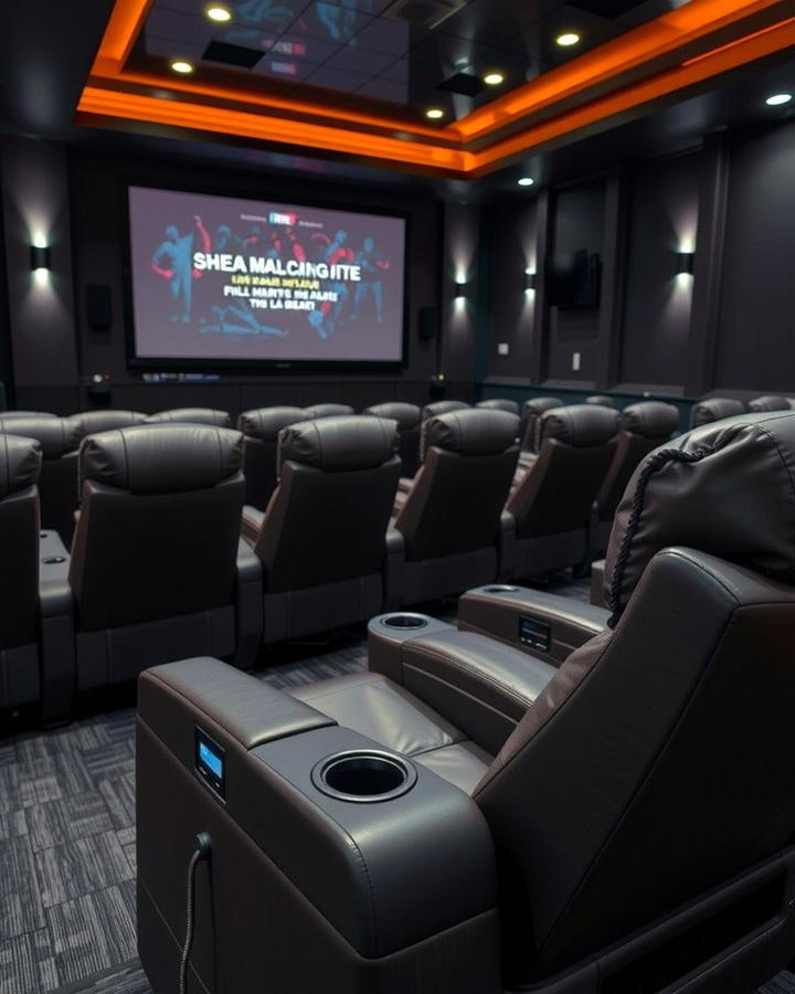 Reclining Seating for Maximum Comfort - 30 Media Room Ideas