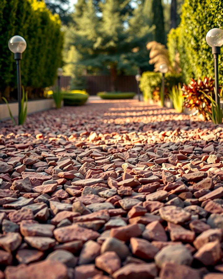 Red Lava Rock Pathways - 25 Red Lava Rock Landscaping Ideas