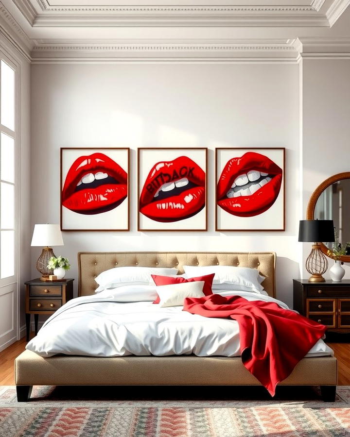 Red Lipstick Art - 25 Taylor Swift Themed Bedroom Decor Ideas