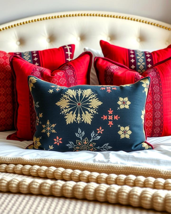 Red and Black Throw Pillows - 25 Red and Black Bedroom Ideas