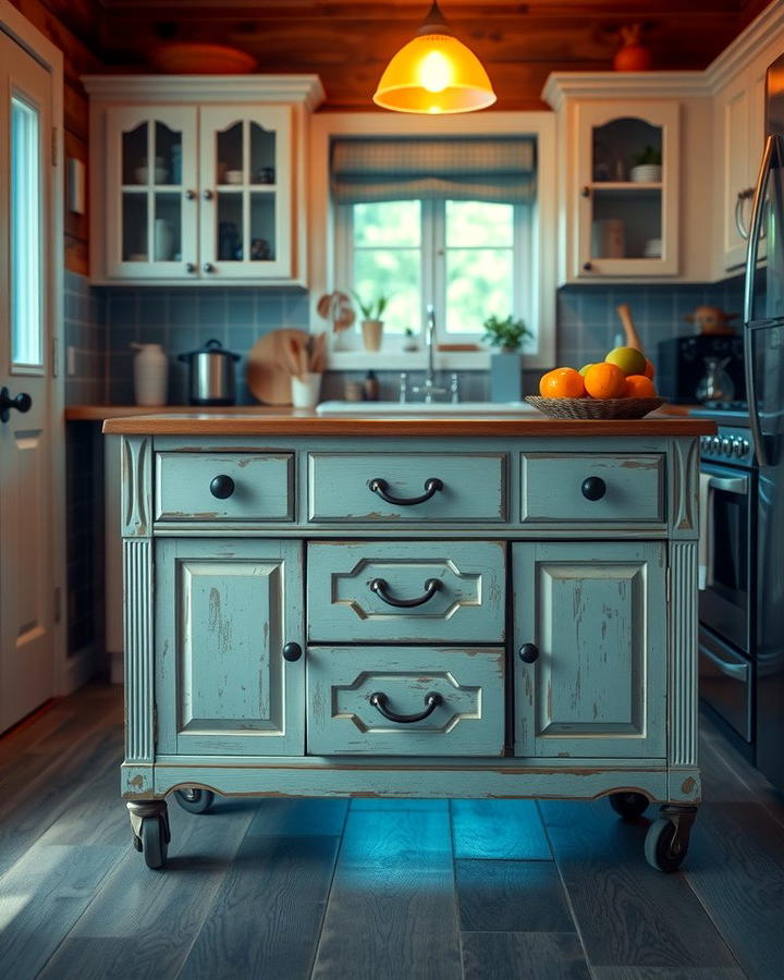 Repurposed Furniture as Kitchen Islands - 25 Small Kitchen Island Ideas