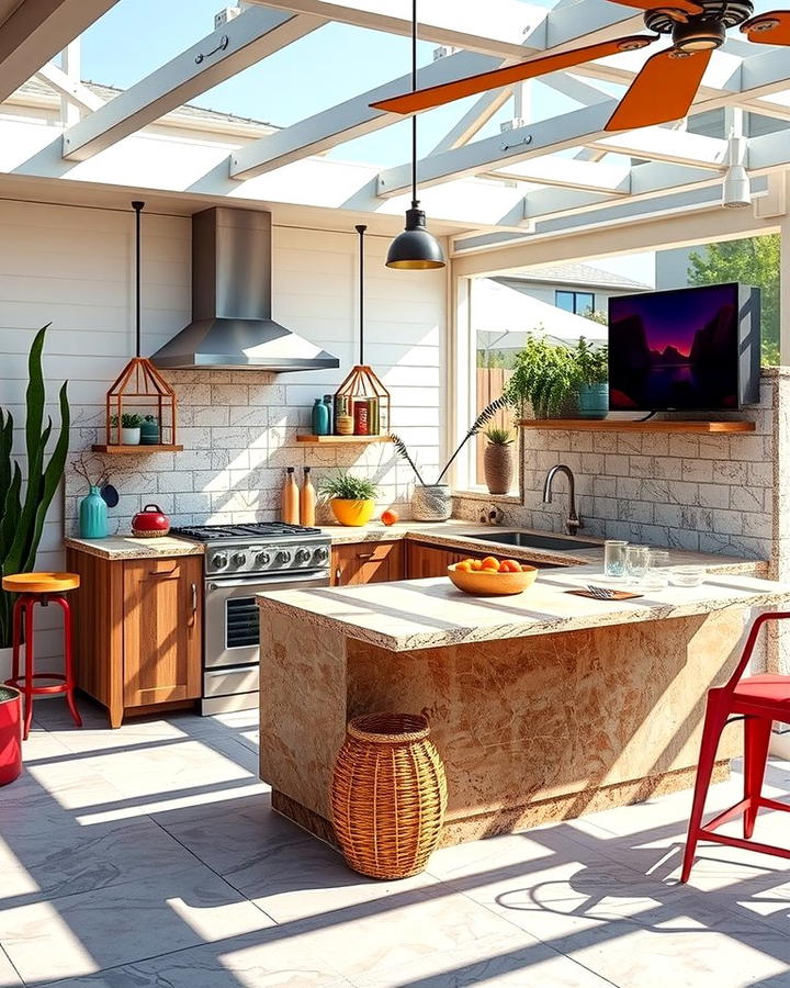 Resin Countertops for Creative Designs - 25 Outdoor Kitchen Countertop Ideas