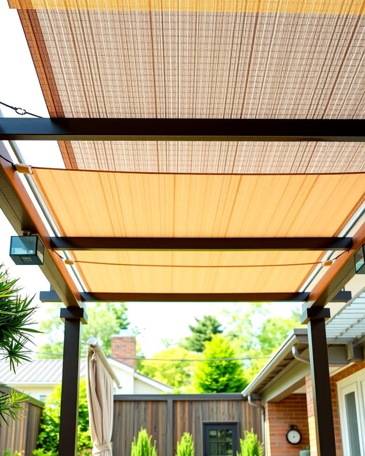 Retractable Fabric Canopy - 25 Pergola Shade Ideas