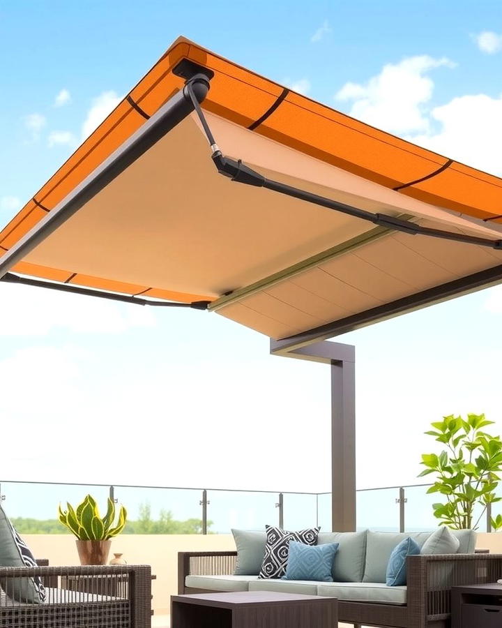 Retractable Fabric Roof - 25 Pergola Roof Ideas