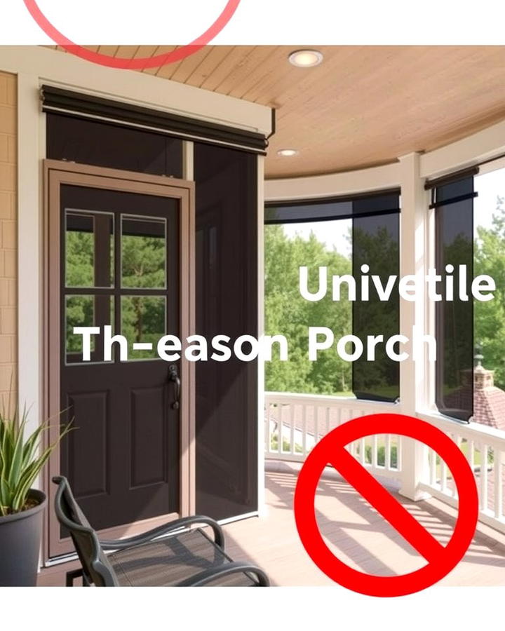 Retractable Screens for Versatility - 25 Three Season Porch Ideas