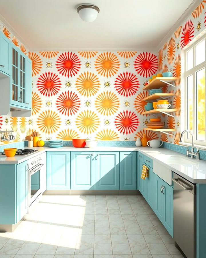 Retro Wallpaper - 25 Retro Kitchen Ideas