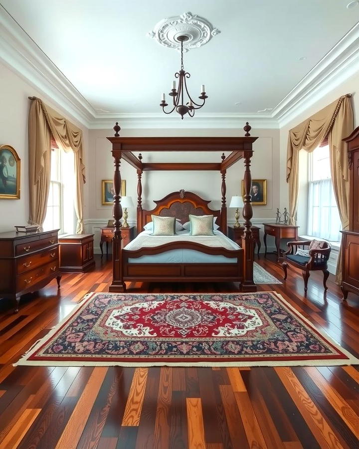 Rich Wooden Flooring - 25 Traditional Interior Design Ideas