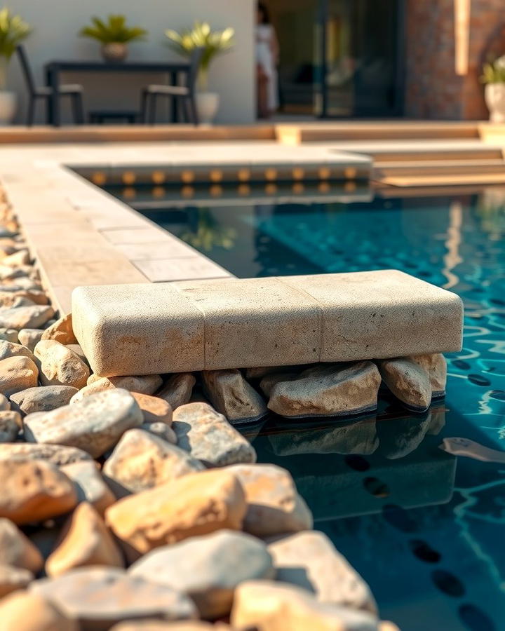 River Rocks for Poolside Edging - 25 River Rock Edging Ideas