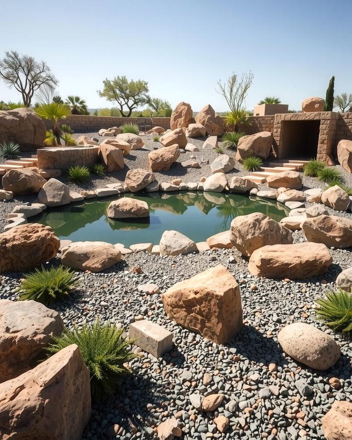 Rock Garden Surroundings - 25 Pond Landscaping Ideas