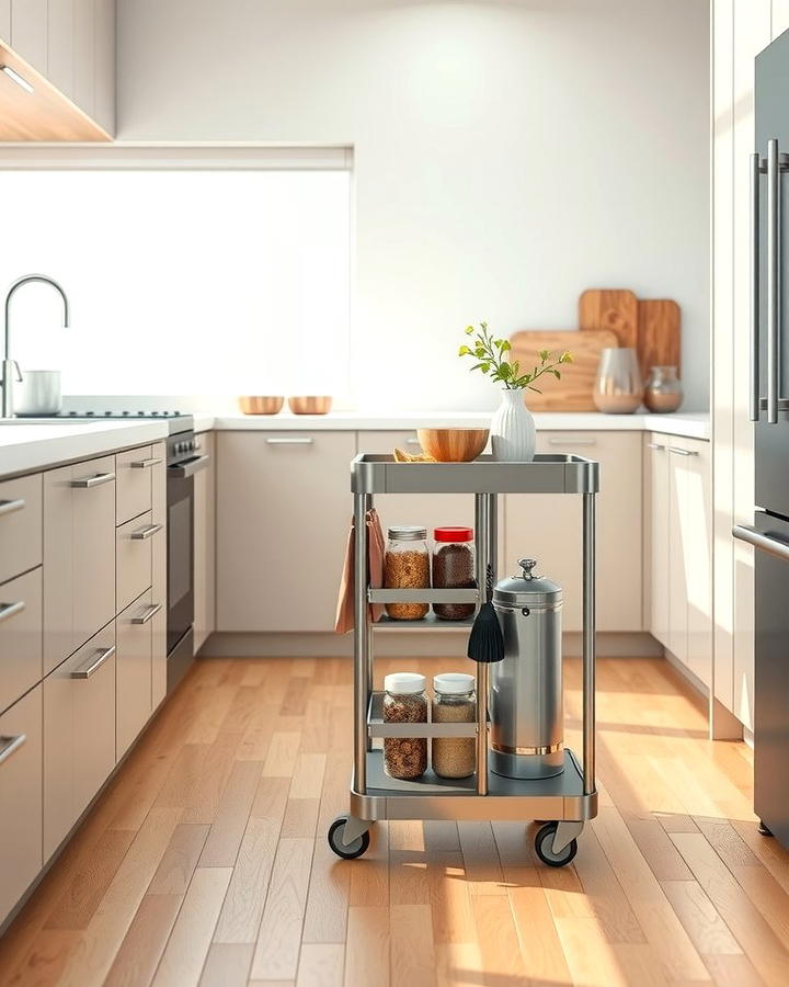 Rolling Carts - 25 Small Apartment Storage Ideas