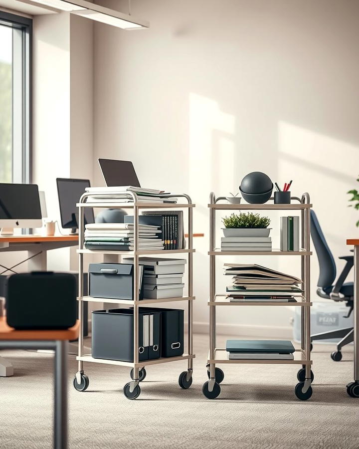 Rolling Storage Carts 2 - 25 Office Storage Ideas