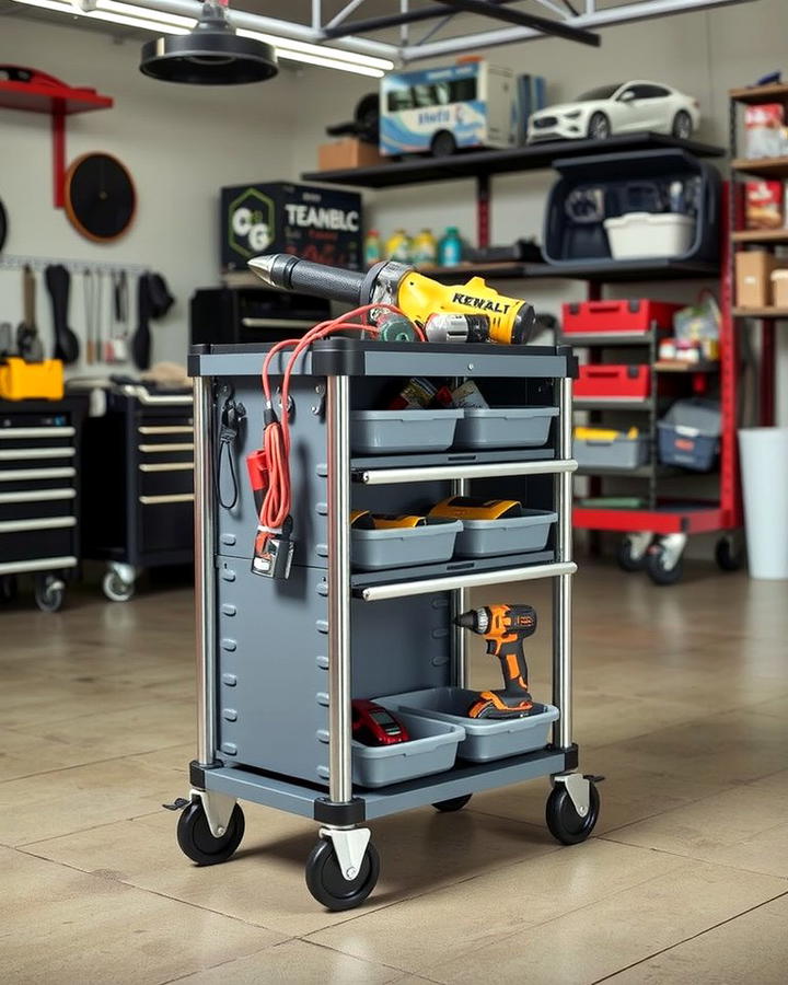 Rolling Tool Cart - 25 Power Tool Storage Ideas