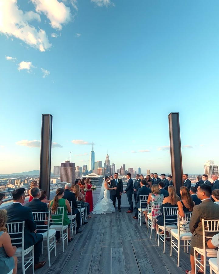 Rooftop Celebration - 30 Wedding Ceremony Ideas