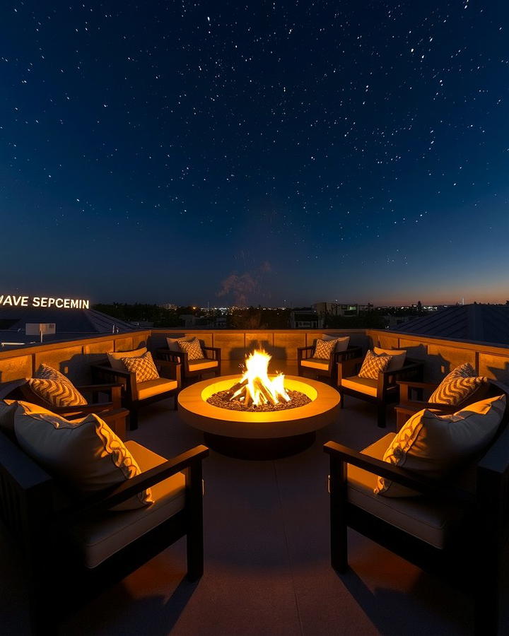 Rooftop Fire Pits - 25 Rooftop Garden Ideas