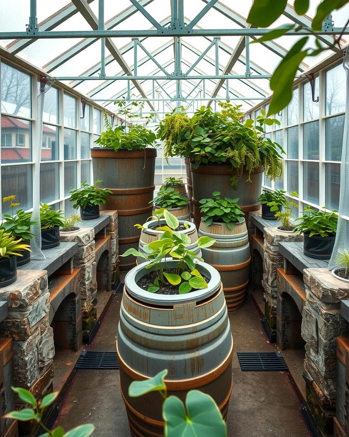 Rooftop Greenhouse with Thermal Mass Heating - 25 Rooftop Greenhouse Ideas