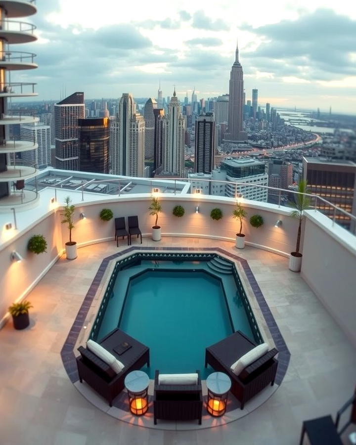 Rooftop Retreat Pool - 25 Plunge Pool Ideas