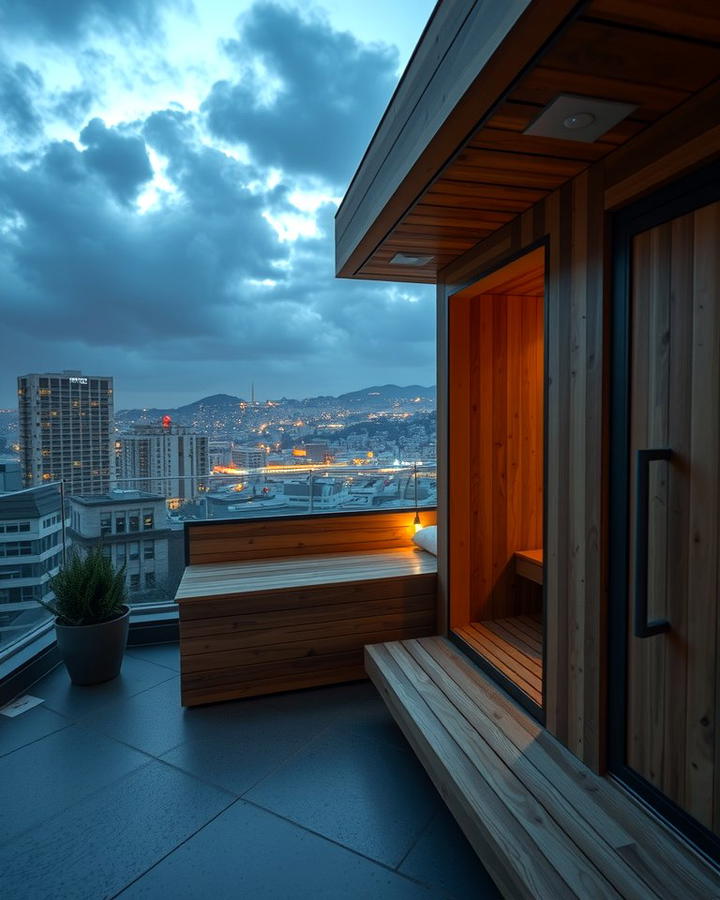 Rooftop Sauna with a View - 25 Outdoor Sauna Ideas