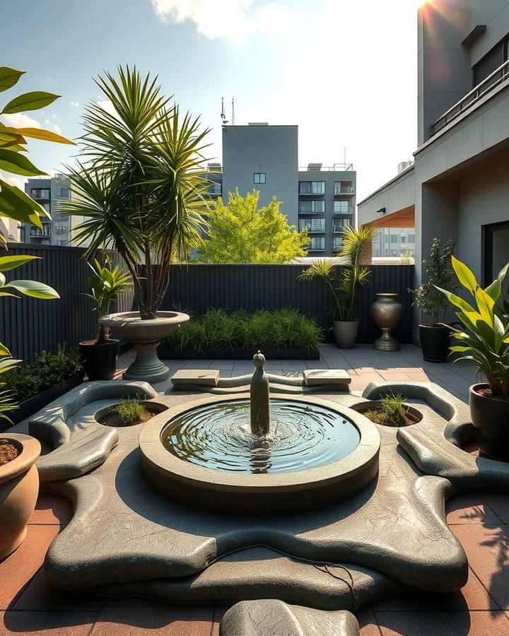 Rooftop Water Features - 25 Rooftop Garden Ideas