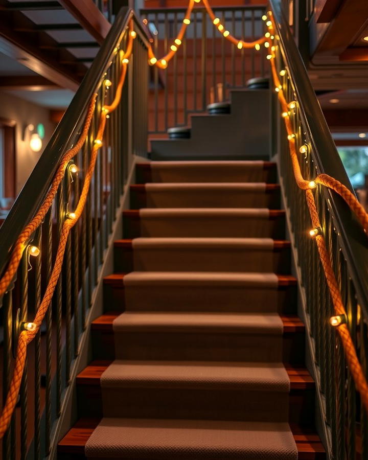 Rope Lighting for Subtle Illumination - 25 Staircase Lighting Ideas