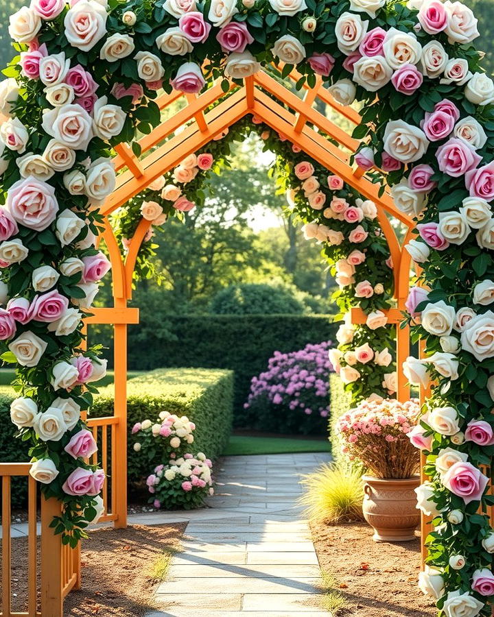 Rose Arbors for Dramatic Entrances - 25 Rose Garden Ideas