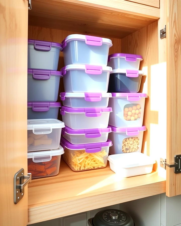 Rotate Tupperware Regularly - 25 Tupperware Organization Ideas