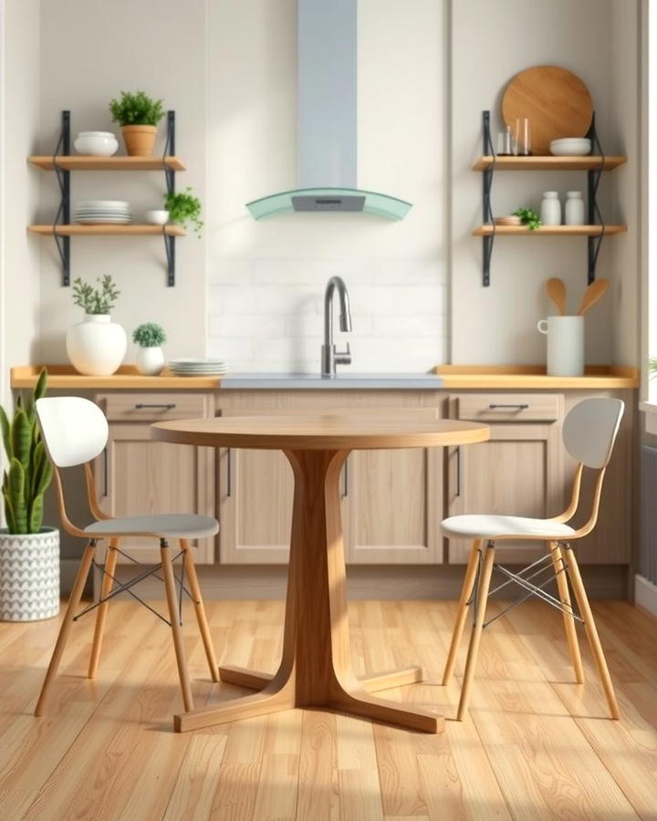 Round Pedestal Table - 25 Small Kitchen Table Ideas