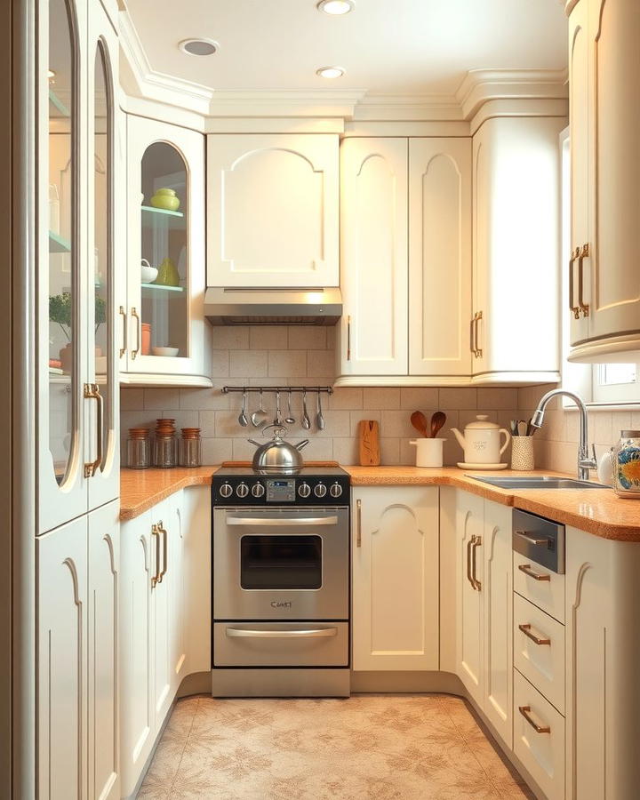 Rounded Corner Cabinets - 30 1930s - 1940s Kitchens