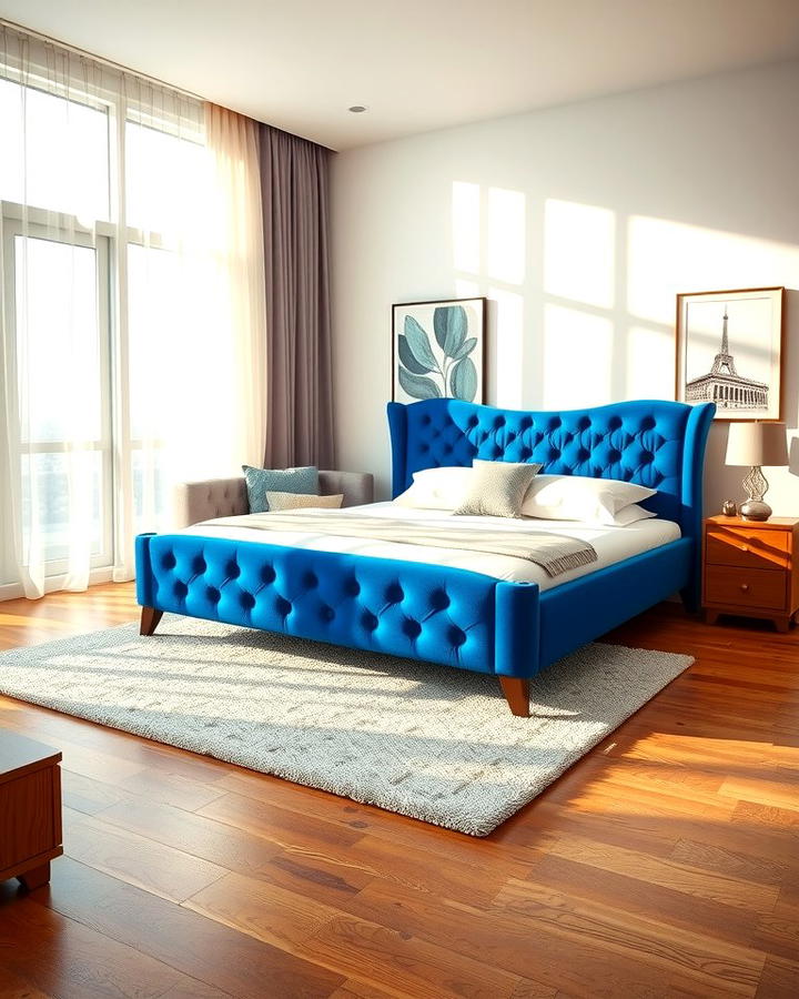 Royal Blue Bed Frame - 25 Royal Blue Bedroom Ideas