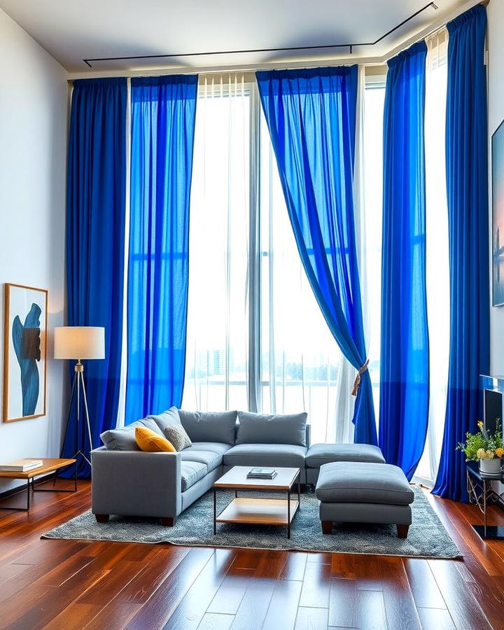 Royal Blue Curtains - 25 Royal Blue Bedroom Ideas