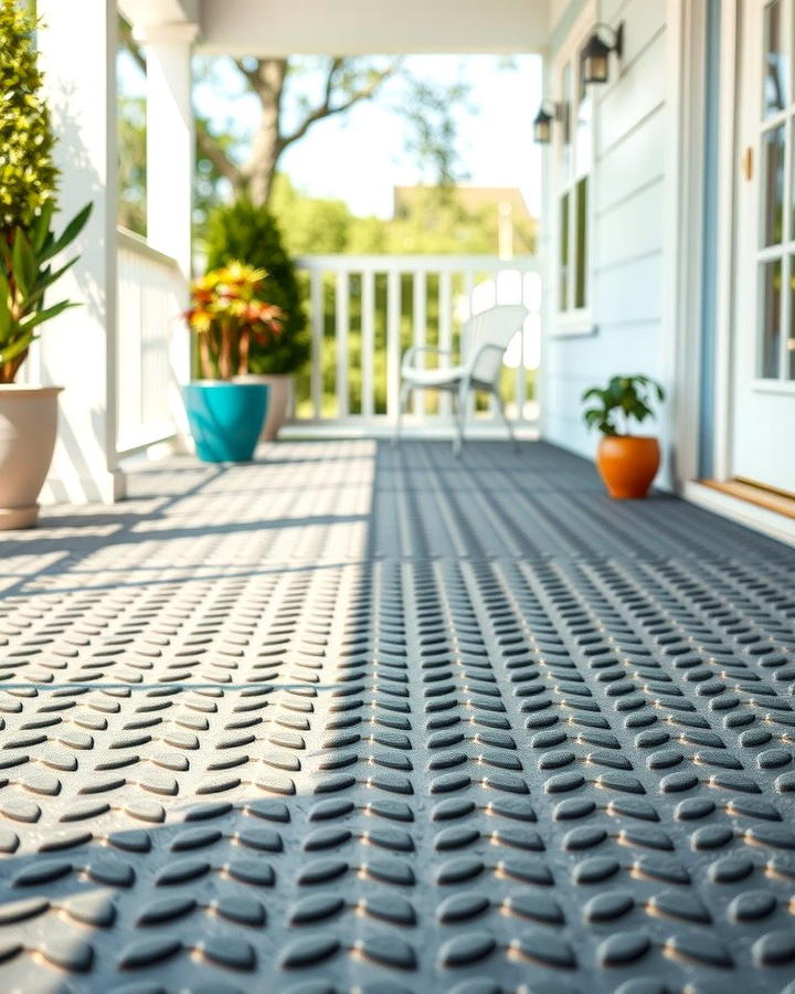 Rubber Flooring - 25 Porch Flooring Options