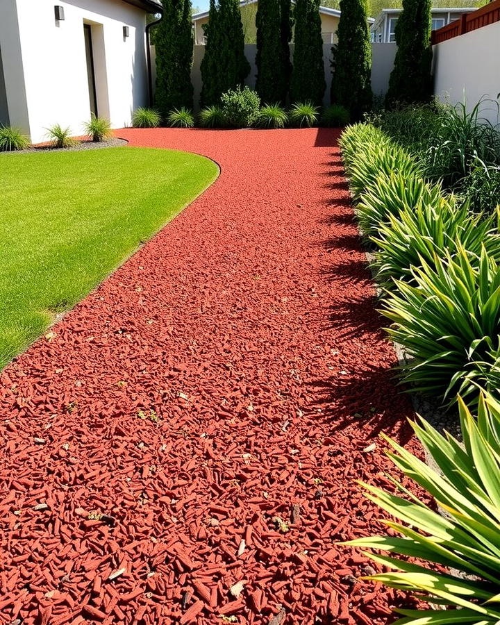 Rubber Mulch Pathway - 25 Mulch Pathway Ideas