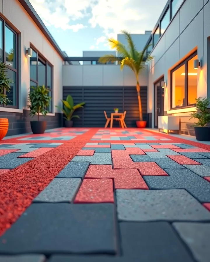 Rubber Pavers - 25 Patio Flooring Ideas