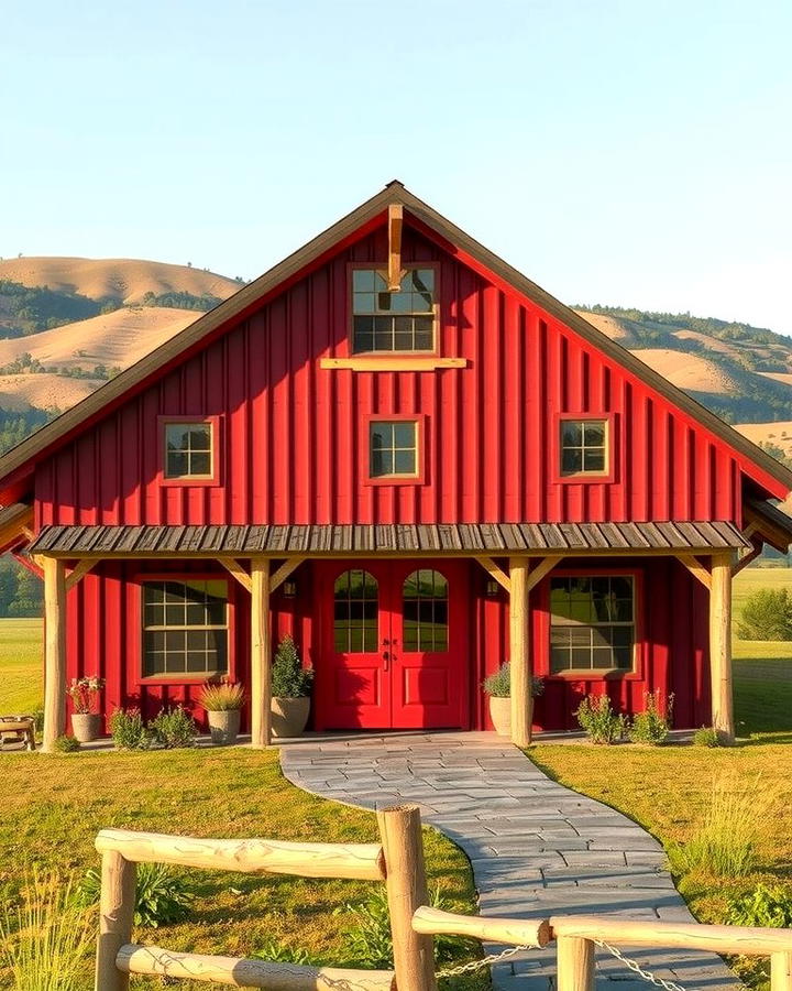 Rustic Barn Red - 25 red home exterior ideas