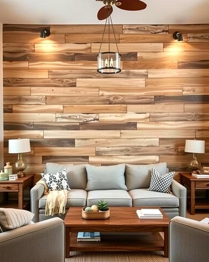 Rustic Barnwood Accent Wall - 25 Wood Trim Accent Wall Ideas