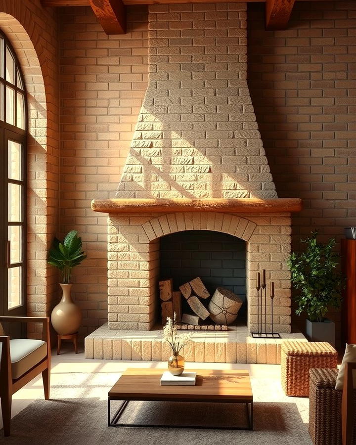 Rustic Brick Spanish Fireplace - 25 Spanish Style Fireplace Ideas